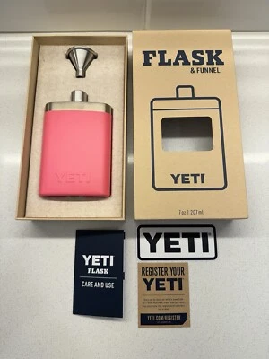 YETI Flask & Funnel - RARE & SOLD OUT - Limited Release - Tropical Pink - NEW