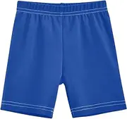 [RPLIFE] Girls Cotton Lined Shorts Dark Powder Blue Girls Bike Shorts for Under Dresses Toddler Summer Clothes, 4-10 Years, Dark Powder Blue, 10 Years