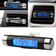 2 in 1 LED Digital Car Clock Thermometer Temperature Auto LCD Backlight