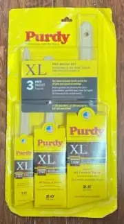 PURDY XL PRO BRUSH SET 3 PACK (1.0" DALE/ 2.0" SPRIG/ 2.5" GLIDE) BRAND NEW.