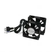 LDR 2 Way Fan Kit - 2x Fans - Black - For LDR Hinged & Single Racks