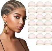 mscoco 20 Pieces Women HD Wig Cap for Lace Front Wig Bald Cap