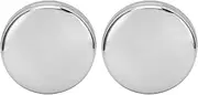 Front Wheel Hub Center Cap, Chrome Hub Cover, Compatible with 3500 2003-2018 with Dually Wheels, 2Pcs Wheel Center Cap Replacement, 52106876AD Hubcap
