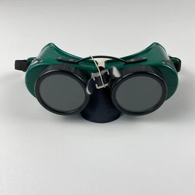 VTG Morsafe Goggles Safety Glasses Old Rockabilly Welding Steampunk NOS 707HXP
