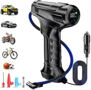 Tire Inflator Portable Air Compressor, 150PSI 12V DC Air Pump for Car Tires, Car