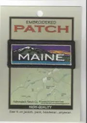 Colorful Maine Mountains Souvenir Patch Maine 010