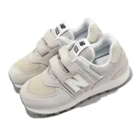 在飛比找PChome24h購物優惠-New Balance 紐巴倫 童鞋 574 寬楦 中童 奶