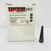 Qty 68 Superior Abrasives Shur-Kut Resin Cone Point I-90 80 Grit ~NEW~