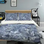 3D Blue Leaf A056 Bed Pillowcases Quilt Duvet Cover Andrea Haase Zoe