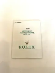 ROLEX Datejust 78240 K Serial Guarantee Warranty GARANTIE 2001