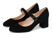 French Sole Women's Tycoon Heels Pump Black Shoes Size 7M