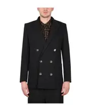 Balmain Double Breasted Tailored Jacket FR50,FR52 Black