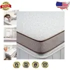 High Density 4 Inch Gel Memory Foam Twin XL Topper with Zippered Washable Cover