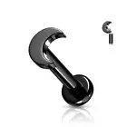 Piercing Labret Ear Titanium Black Moon