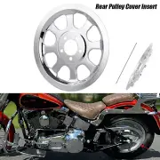 Rear Outer Pulley Insert Cover For Harley Softail FXSTS FLSTF FLSTS FXSTB FLSTC