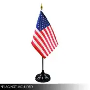 Black Weighted Desktop Flag Holder Bases for 4x6in Stick Flags