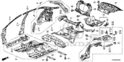 Genuine Honda Gusset Rear Bulkhead 66510-T3Z-A00