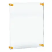 Azar Displays Floating Acrylic Wall Frame with Gold Stand Off Caps: 17" X...