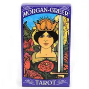 Tarot Cards, for Morgan Greer Tarot Deck Divination Game Card, Family Party Favor Board Games Fun Game Cards for Beginne Multicolor