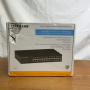 Netgear GS324 Black 24 Port Rack Mountable Gigabit Unmanaged Ethernet Switch