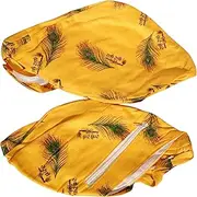 Japa Prayer Bag Radhe Radhe Prayer Bag for Rosary, Prayer Beads, Mala used in Yoga, Mantra Jap Temple, Meditation Daily Use Prayer Bag Hare Rama Hare Krishna, Yellow