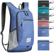 Hiking Backpack 10L Small Travel Backpack Lightweight Daypack Foldable Sky Blue
