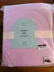 west elm Kids Rainbow Watercolor Jersey Queen Sheet Set-NWT