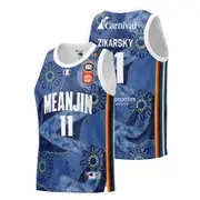 Brisbane Bullets Mens Rocco Zikarsky 2024/25 Indigenous Basketball Jersey
