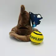 Bark Box XS-S Sorting Hat Hufflepuff Plush Dog Toy Multi-Part Crinkle 2 Squeaker