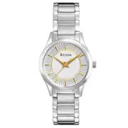 Bulova 96L175 Women's Silver-Tone Dial Analog Stainless Steel Dress Watch