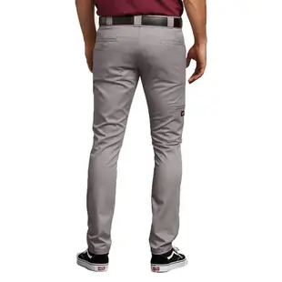 【DICKIES】WP811 SV FLEX Skinny Pants 低腰窄版雙膝補釘 工作長褲 (銀灰) 化學原宿