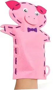 EPIGEIST 1Set DIY Hand Puppet Kit Assorted Color Materials for Creative Role Play Safe and Durable Educational for Imaginative Storytelling and Early Learning Activities