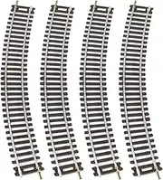 rockible 4Pcs HO Scale Track Model Train Track DIY Projects Model Railway Accessory for 1:87 Toy Gatherings Preschool Kindergarten, 23cmx3cm