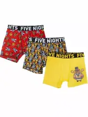 Boys Five Nights At Freddy's 3pc Boxer Shorts Set Underwear Boxer Briefs XS 4