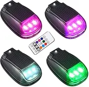 Pzuryhg Wireless Cab Lights for Truck | Truck Roof Lights | Smart Sensing Pack Of 4 Waterproof Lighting for Motorcycle Automotive Vehicles