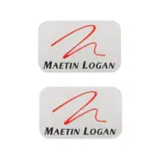 Martin Logan Speaker Logo Badge Custom Made 32mm(1.26")X20mm(0.79") silver