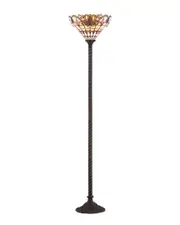 JONATHAN Y Designs Davis Tiffany-Style 70in Torchiere Floor Lamp