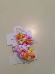 Gymboree Sunflower Fields Curly Ribbon Ponytail Holder 2 Packs NWT