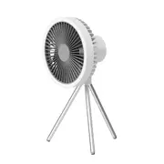 Multi-Function Rechargeable Tripod Cooling Fan with LED Light