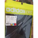 日本進口 ADIDAS NEO 愛迪達 黑色 圓領棉T 100%純棉 上衣 L號