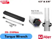 Drive Torque Wrench 28-210 nm Ratchet Spanner Adjustable Hand Repair AU SELLER