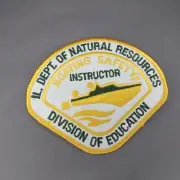 Illinois Dept of Natural Resources Boating Safety Education Instructor 4" Patch