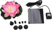 Generic Flower Solar Water Pump 1.4W Solar Bird Bath Fountain Solar Powered Fountain Pump for Garden Pond with ABS and Monocrystalline Silicon Material