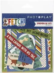 Photoplay Paper Fetch Ephemera Cardstock Die-Cuts 26/Pkg, Multi