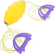 1 Set Puller Hand Hover Draw Kindergarten Double Pulling Cooperative Puller Interactive Kindergarten Pulling Yellow Abs