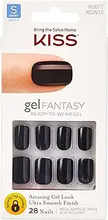 Kiss Nails GEL FANTASY-Short Design Nails w/Adhesive Tabs & Glue (KGN15-AIM HIGH)