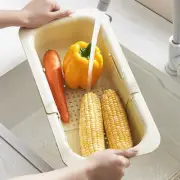 Strainer Colander, Extendable Fruit and Vegetable Washer Colander Countertop ...
