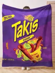 Takis Blanket Plush Fuego Flannel Throw Cozy Camping Gift New Sealed Bed Colcha