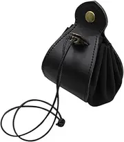 Generic Dice Collection Bag Leather Pouch for Game Beads Drawstring Jewelry Storage and Practical