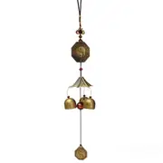 Antique Bronze Gossip Wind Chime Outdoor Garden Wind Chimes Three Bells